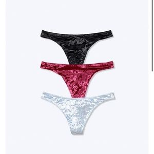 Brand new Victoria’s Secret velvet thongs